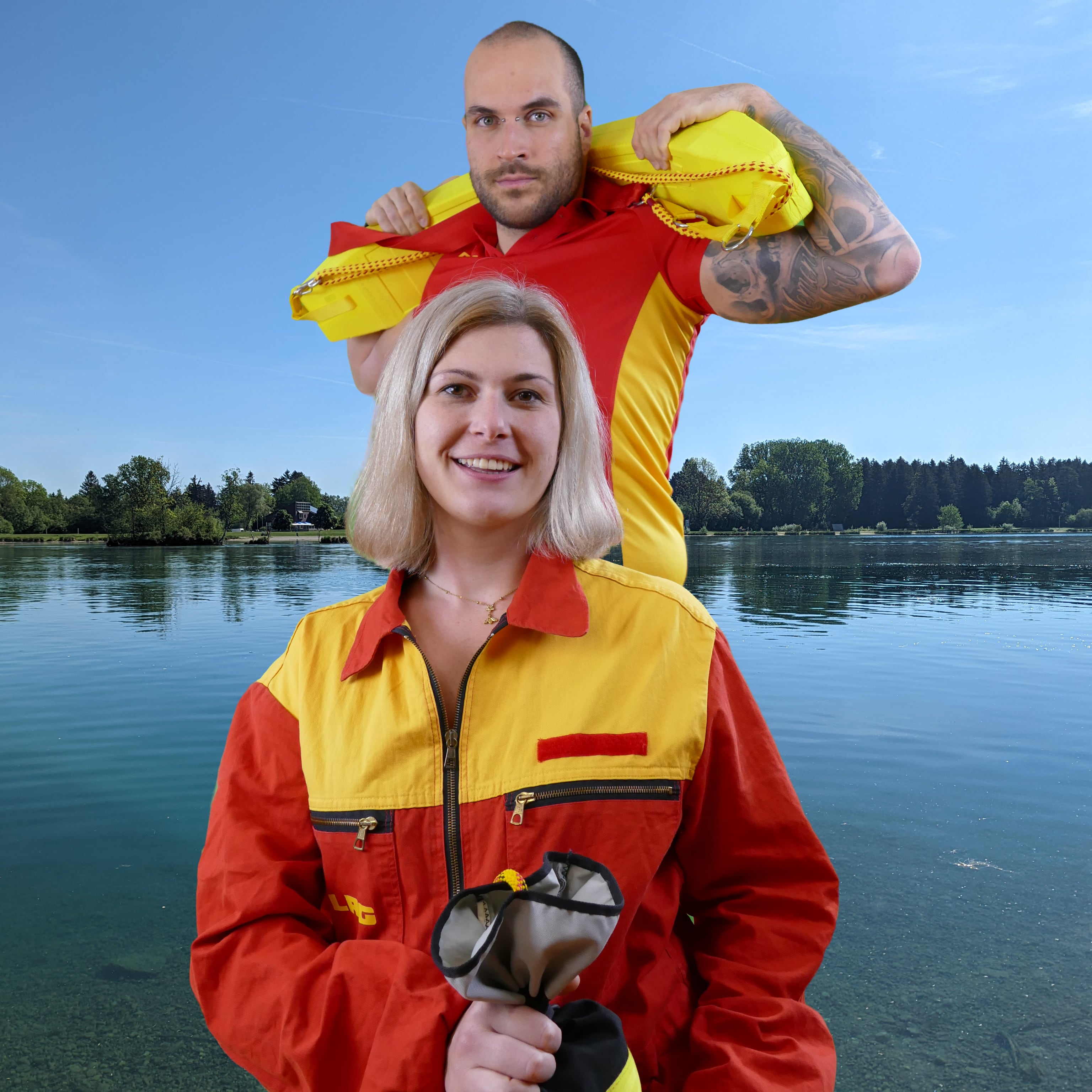 Rettungsschwimmer Werbebild